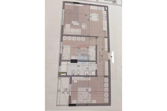 Tirane, shitet apartament 2+1 Kati 3, 96 m² 96.500 € (Univers City)