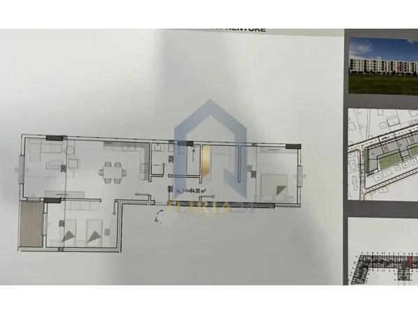 Tirane, shes apartament 2+1+Ballkon Kati 2, 110 m² 93.100 € 