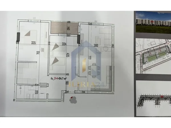 Tirane, shes apartament 2+1+Ballkon , 111 m² 83.452 € 