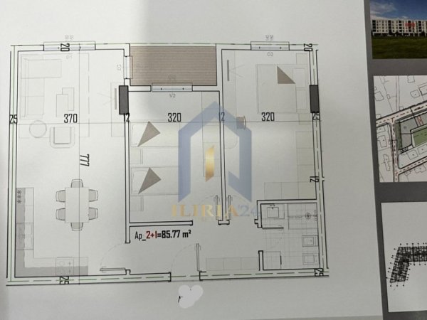Tirane, shes apartament 2+1+Ballkon , 100 m² 75.585 € 
