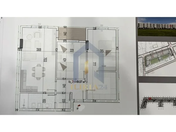 Tirane, shes apartament 2+1+Ballkon Kati 3, 107 m² 683.853.598 € 