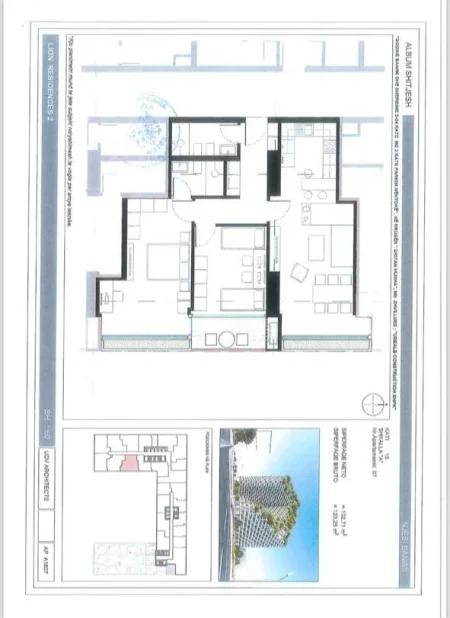 Tirane, shes 2+1+Ballkon Kati 16, 123 m² (Zogu i Zi LION PARK)
