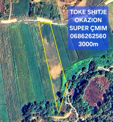 Tirane, shitet toke 3.000 m², QENDËR PEZË E MADHE