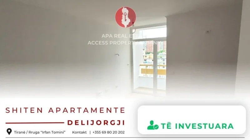 Tirane, shitet apartament 1+1+Ballkon Kati 7, 53 m² 115.000 € (Rr. Irfan Tomini – përballë Kompleksit Delijorgji, pranë Karburantit Kastrati)