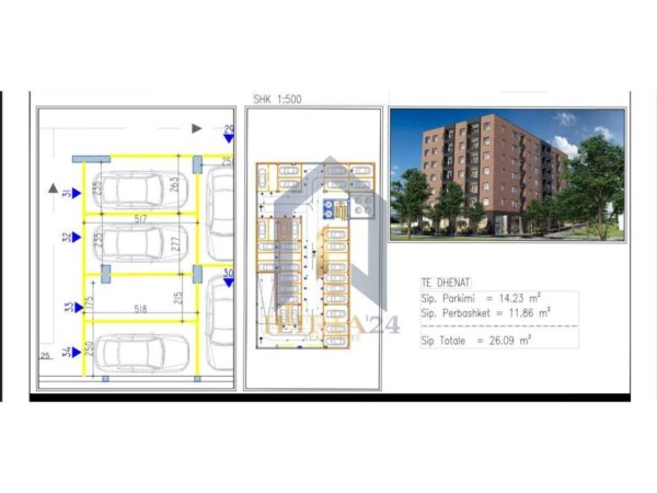 Tirane, shes garazh | post parkimi Kati -2, 26 m² 