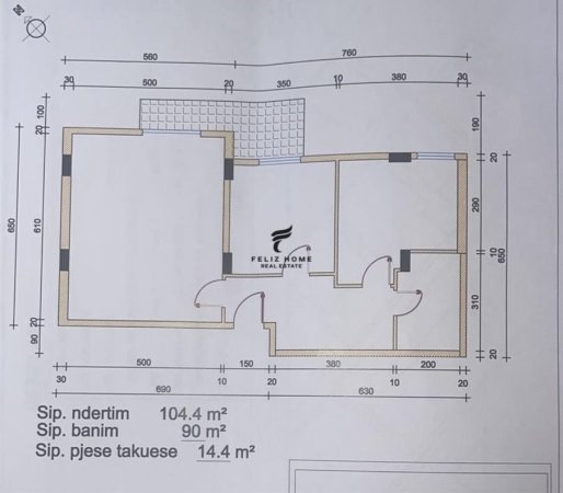 Tirane, shitet apartament 2+1 Kati 3, 103 m² 140.000 € (ASTIR)