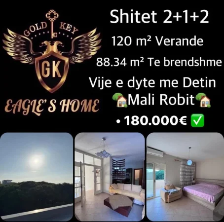 Durres, shes apartament+verande | Penthouse 3+1+Aneks+Ballkon Kati 3, 299 m² 180.000 € (Golem,Pishat E ButaULET CMIMI 180.000€)