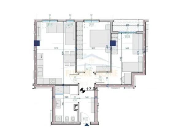 Tirane, shitet apartament 2+1+Ballkon Kati 0, 94 m² 103.301 € (Paskuqan)