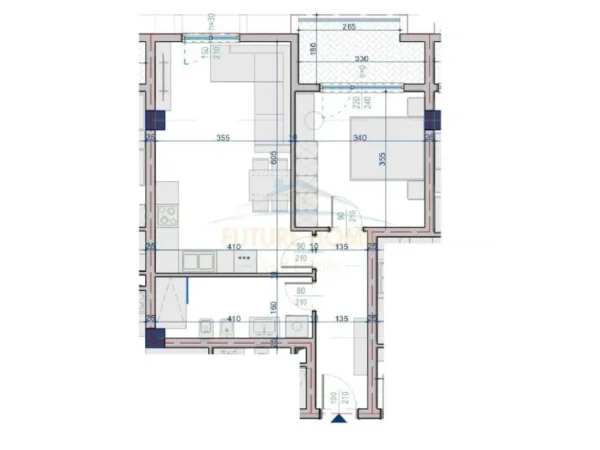 Tirane, shitet apartament 1+1+Ballkon Kati 1, 70 m² 76.615 € (Paskuqan)