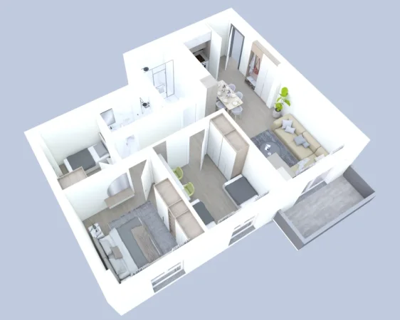 Tirane, shes apartament 2+1 Kati 7, 110 m² (Kamëz)