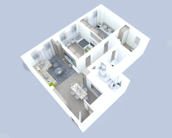 Tirane, shes apartament 2+1 Kati 7, 110 m² (Kamëz)