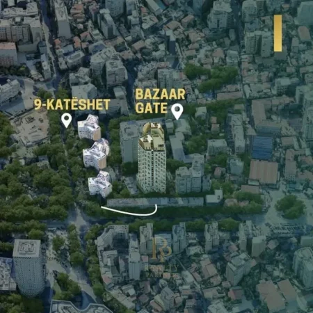 Tirane, shitet apartament 1+1+Ballkon Kati 10, 75 m² 225.900 € (Qender)