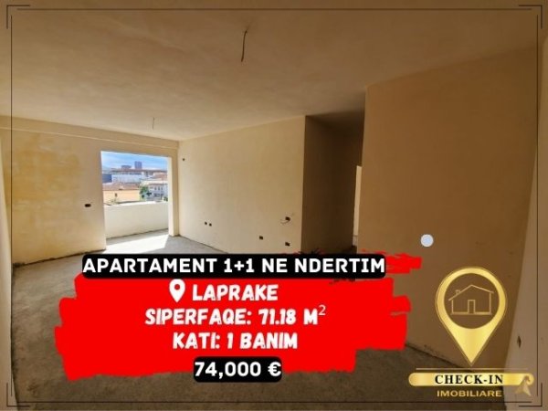 Tirane, shitet apartament 1+1+BLK Kati 1, 71 m² 74.000 Euro (Laprake)