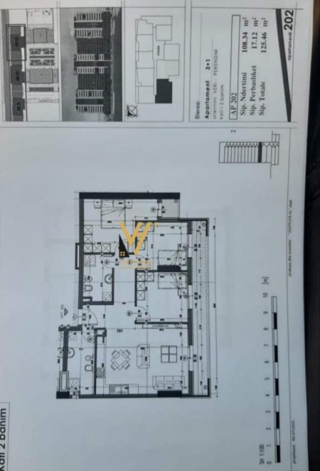 Tirane, shitet apartament 3+1+A+BLK Kati 2, 125 m² 145.000 Euro (yzberisht)