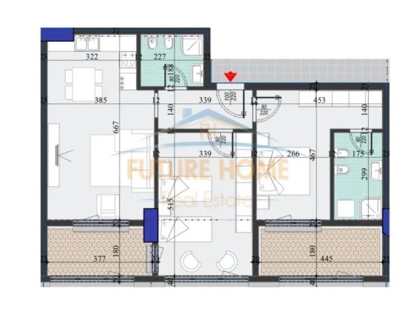 Tirane, shitet apartament 2+1 Kati 3, 122 m² 213.500 € 