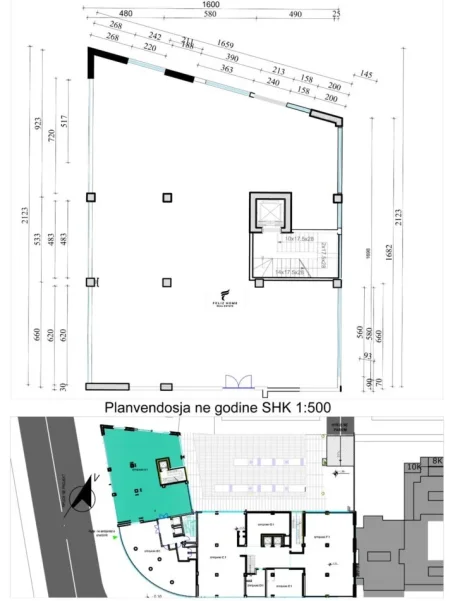Tirane, jepet me qera zyre Kati 1, 330 m² 3.400 € (RRUGA E KAVAJES)