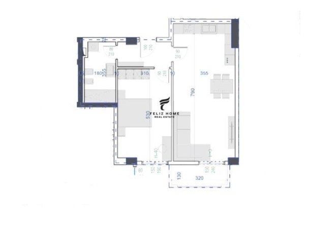 Tirane, shitet apartament 1+1+Ballkon Kati 5, 76 m² 65.000 € (KAMEZ)