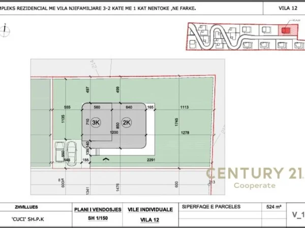 Tirane, shitet Vile 3+1+Ballkon Kati 3, 332 m² 591.000 € (Farke)