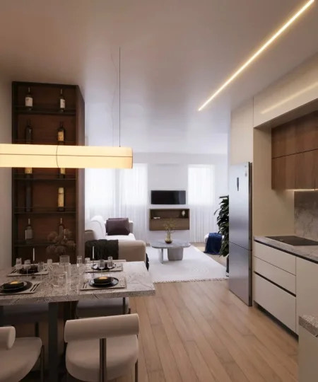 📍 Shitet Apartament 1+1 + Garderobë – Rruga Fortuzi, shumë pranë Qendrës, Tiranë