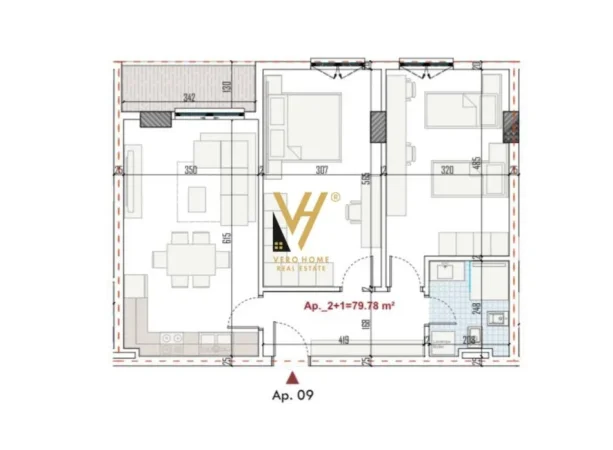 Tirane, shitet apartament 2+1+Ballkon Kati 2, 92 m² 96.757 € (PASKUQAN)