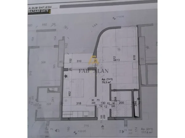 Tirane, shitet apartament 1+1 Kati 9, 75 m² 256.000 € (Pazari i Ri)