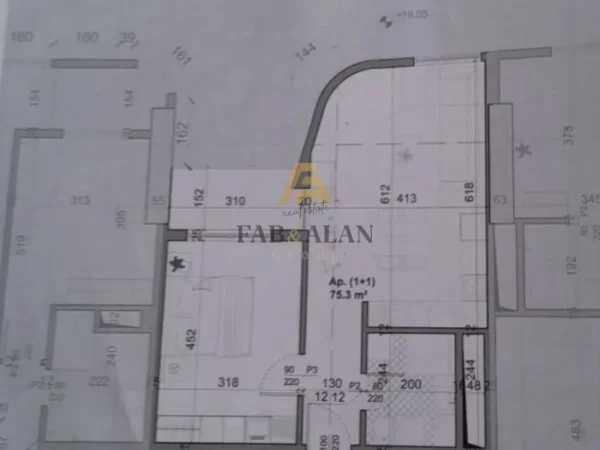 Tirane, shitet apartament 1+1 Kati 14, 75 m² 271.000 € (Pazari i Ri)