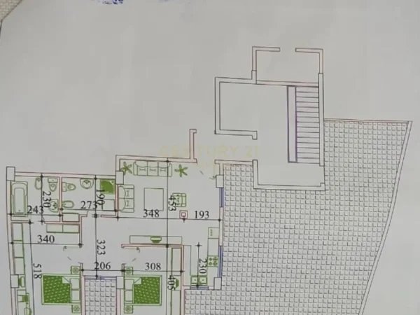Tirane, shes apartament 2+1+Ballkon Kati 9, 110 m² 170.000 € 