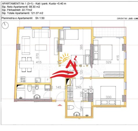 Tirane, shitet apartament 3+1 , 121 m² 230.000 € (rr elbassanit)