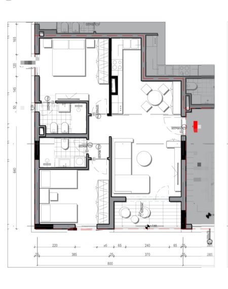 Tirane, shes apartament 2+1 Kati 3, 93 m² 182.000 € (ne rrugen Hiqmet Buzi,)