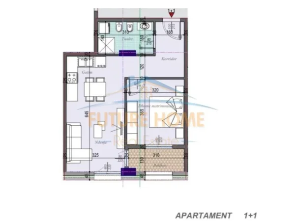 Tirane, shitet apartament 1+1+Ballkon Kati 8, 69 m² 88.000 € (Casa Italia, Tirana Entry 3)