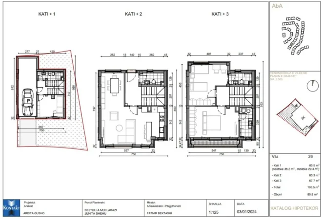 Tirane, shes Vile 3 Katshe , 195 m² 360.000 € 
