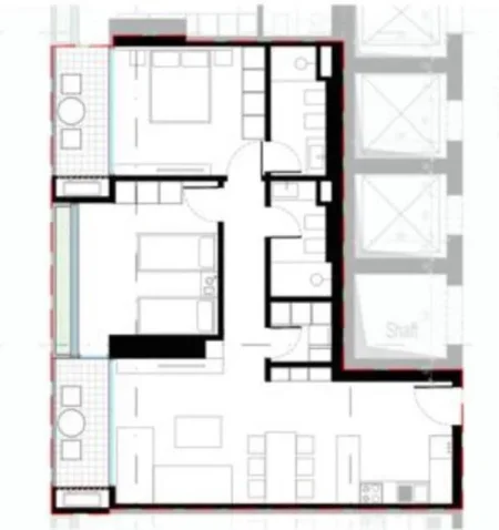 Tirane, shitet apartament 2+1+Ballkon Kati 15, 125 m² 218.000 € (rruga dritan hoxha)