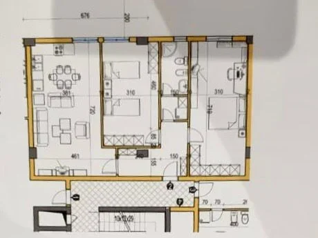 Tirane, shes apartament 2+1+Aneks+Ballkon Kati 1, 121 m² 210.000 € 
