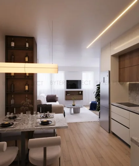 Tirane, shitet apartament 1+1+Ballkon Kati 5, 63 m² 175.000 € (Rr. Fortuzi)