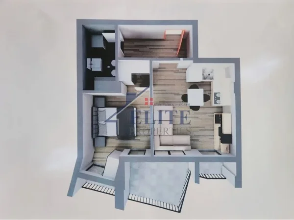 Tirane, shitet apartament 2+1+Ballkon Kati 2, 63 m² 126.000 € (Rruga e Dibres)