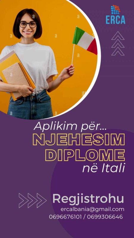 Konsulencë për punësim më të shpejtë me njohjen e diplomave në itali