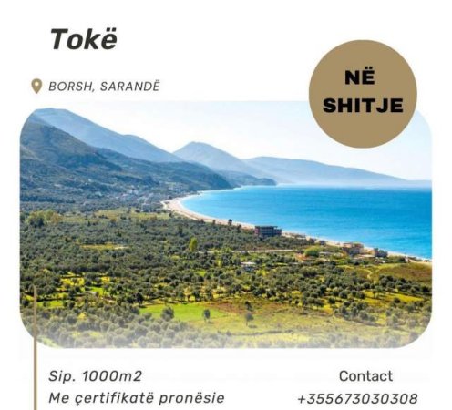 Sarande, shes toke 1.000 m² 80 Euro/m2