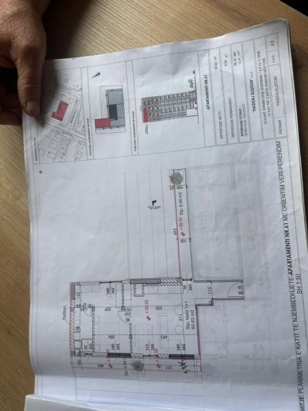Tirane, shitet apartament 1+1+Ballkon Kati 12, 70 m² 118.000 € (LAPRAKE)