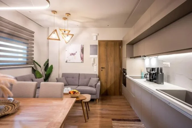 Tirane, jepet me qera apartament 1+1+Ballkon Kati 4, 75 m² 550 € (petro nini luarasi)