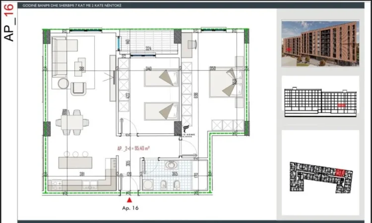 Tirane, shitet apartament 2+1 Kati 2, 111 m² 111.000 € (PASKUQAN)