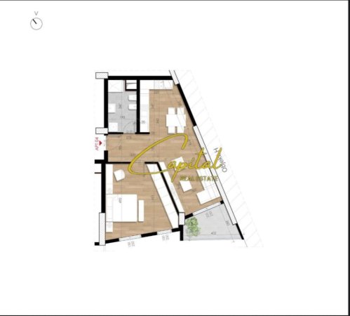 Tirane, shitet apartament 1+1 Kati 6, 83 m² 132.000 € (ISH FUSHA AVIACIONIT)