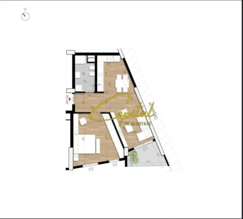 Tirane, shitet apartament 1+1 Kati 6, 83 m² 132.000 € (ISH FUSHA AVIACIONIT)