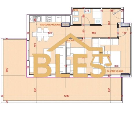 Tirane, shitet apartament 2+1+Ballkon Kati 5, 177 m² 141.000 € (Rruga Sokrat Miho)