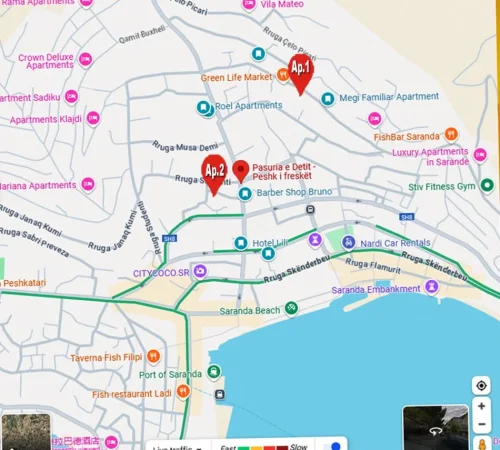 Sarande, jepet me qera vjetore apartament 1+1 +ballkon ne lagjen Nr.3 sarande . Cmimi  35.000 leke/muaj