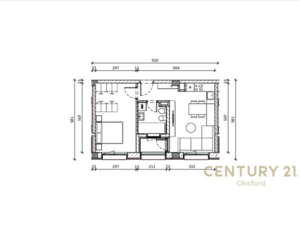 Tirane, shes apartament 1+1 Kati 8, 60 m² 90.000 € (Rruga Pasho Hysa)
