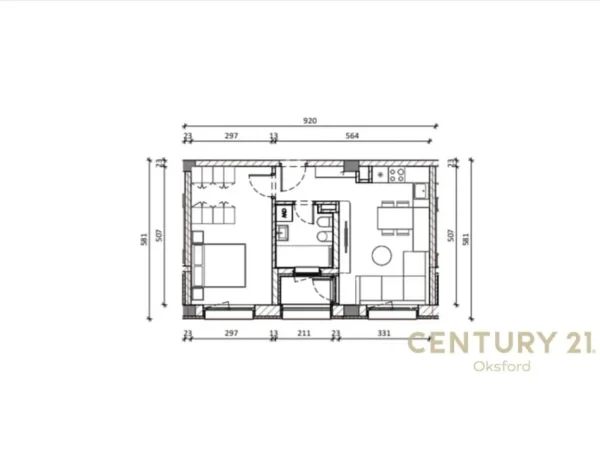 Tirane, shes apartament 1+1 Kati 8, 60 m² 90.000 € (Rruga Pasho Hysa)