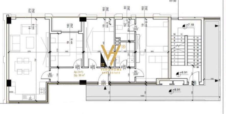 Tirane, jepet me qera zyre Kati 2, 110 m² 1.000 € (NISHARAKU)