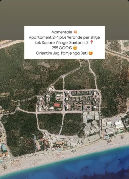 Dhermi - Palase, shitet apartament 2+1 Kati 4, 103 m² 255.000 € (dhermi)