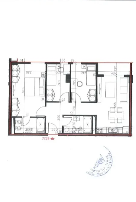 Tirane, shitet apartament 3+1+Ballkon Kati 2, 99 m² 84.500 € (Univers City Okazion 850€/m2 Okazion)