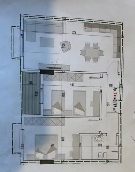 Tirane, shes apartament 2+1+Ballkon Kati 4, 94 m² 142.500 € (Bulevardi i Ri)